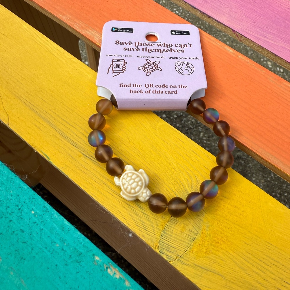 Simply Southern Turtle Tracker Bracelet Beaded Bracelet Ceramic Turtle